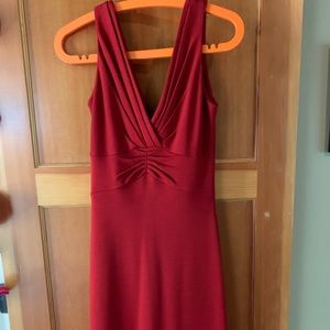 Sleeveless red dress